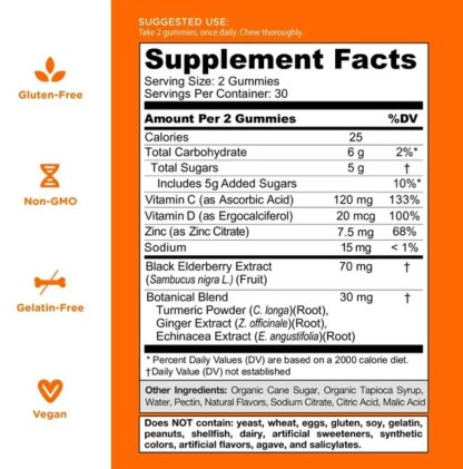 Goli Nutrition Triple acción inmunológica Vitamin C