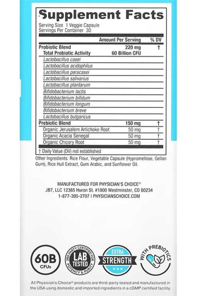 Physicians Choice 60 billion Probióticos