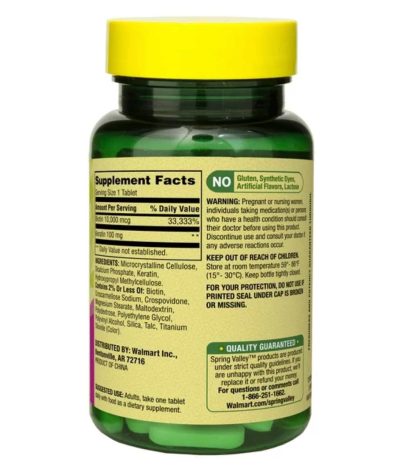 Spring Valley Extra Strength Biotin + Keratina