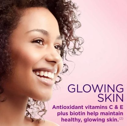 Nature's Bounty Optimal Solutions Biotina avanzada para cabello, piel y uñas y vitaminas A, C y E.