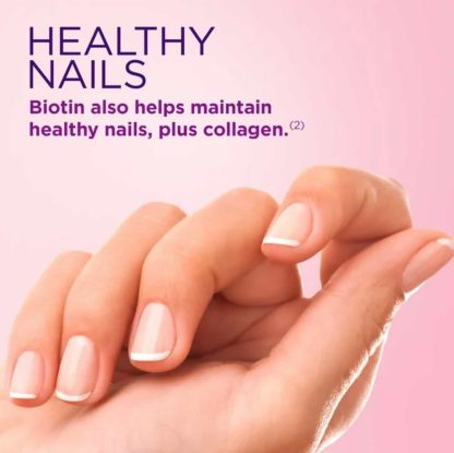 Nature's Bounty Optimal Solutions Biotina avanzada para cabello, piel y uñas y vitaminas A, C y E.